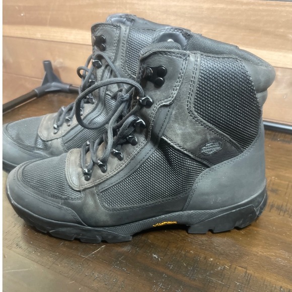 Harley Davidson FXRG Men's Black Leather & Mesh Vibram Work Boots Size 12M - Picture 1 of 6